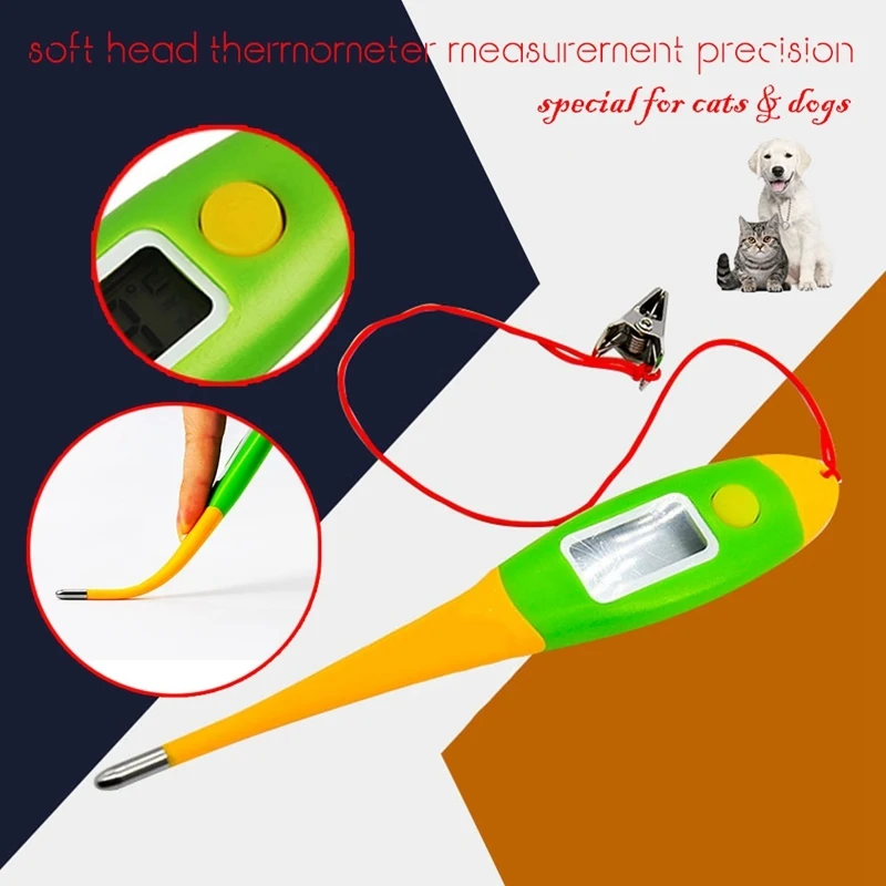 1 шт. животные цифровой термометр для домашних любимцев собак кошек свиней электронный термометр профессиональные медицинские инструменты ветеринарные принадлежности