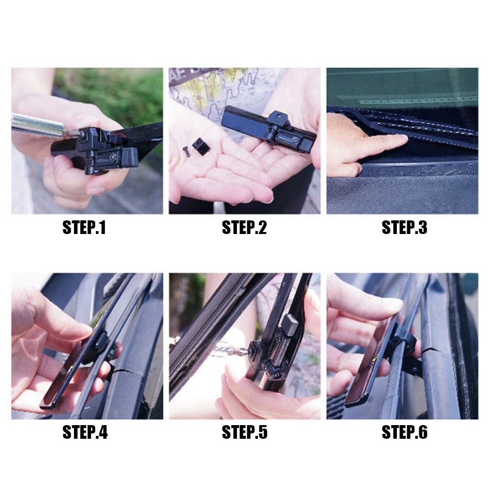 Hypersonic Car Wiper Pressure Top Stand Windshield Black Wiper Wing Blade Spoiler Car Accessories Elegant