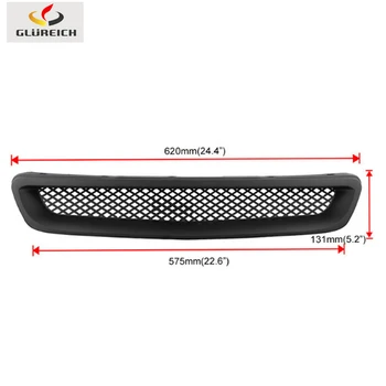 

ABS Front of Racing Car Grille Molding Cover Liquid Net Cover Front Ventilation Grille Label Cover For Honda Civic 1996-1998