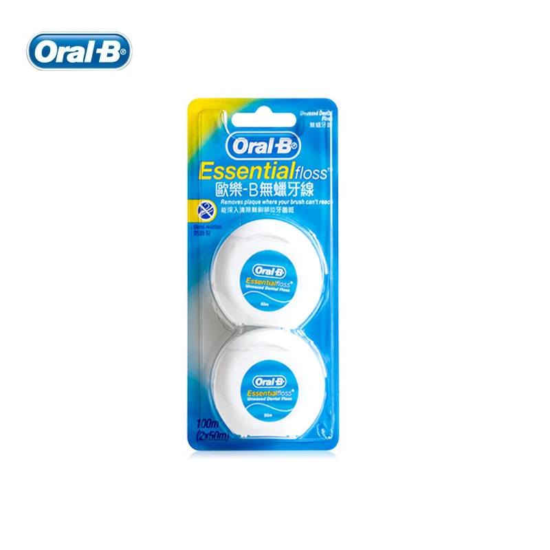 Oral B Эфирное нить гладкая плоская резьба удобные зубные держатель зубной нити