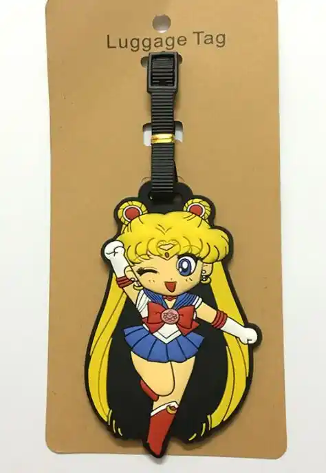 sailor moon luggage tag