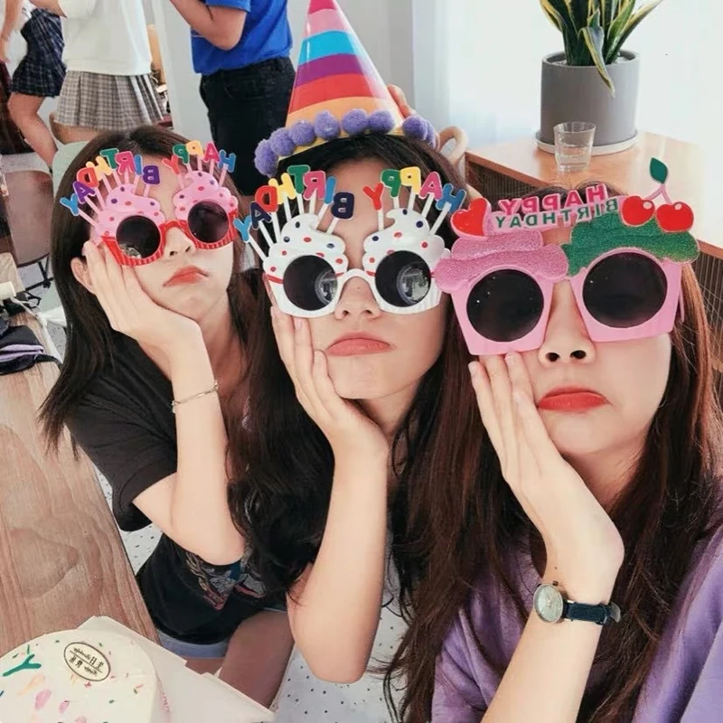 Photography Props Glasses Happy Birthday Bachelorette Party Birthday Party Decoration Photobooth Adult Children Glasses, party photo props