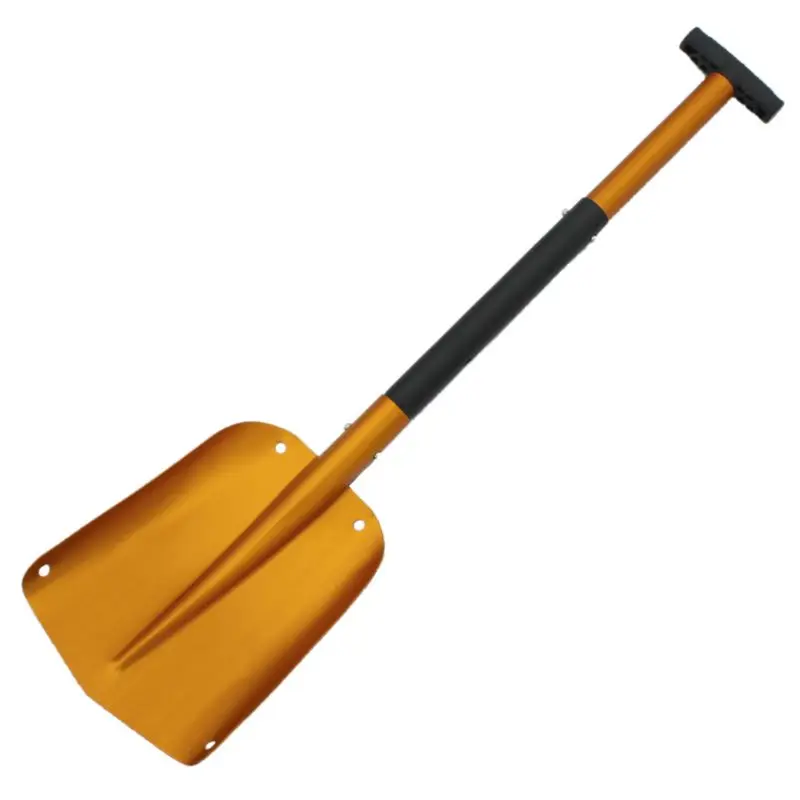 Выдвижная лопата для снега, алюминиевая легкая лопата, съемная конструкция из двух частей, золото, используется для уборки снега