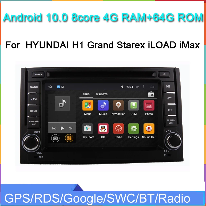 64G Автомобильный dvd gps плеер для H1 Grand Starex iLOAD iMax H 1 PX6 android 10 0 автомобильный аудио