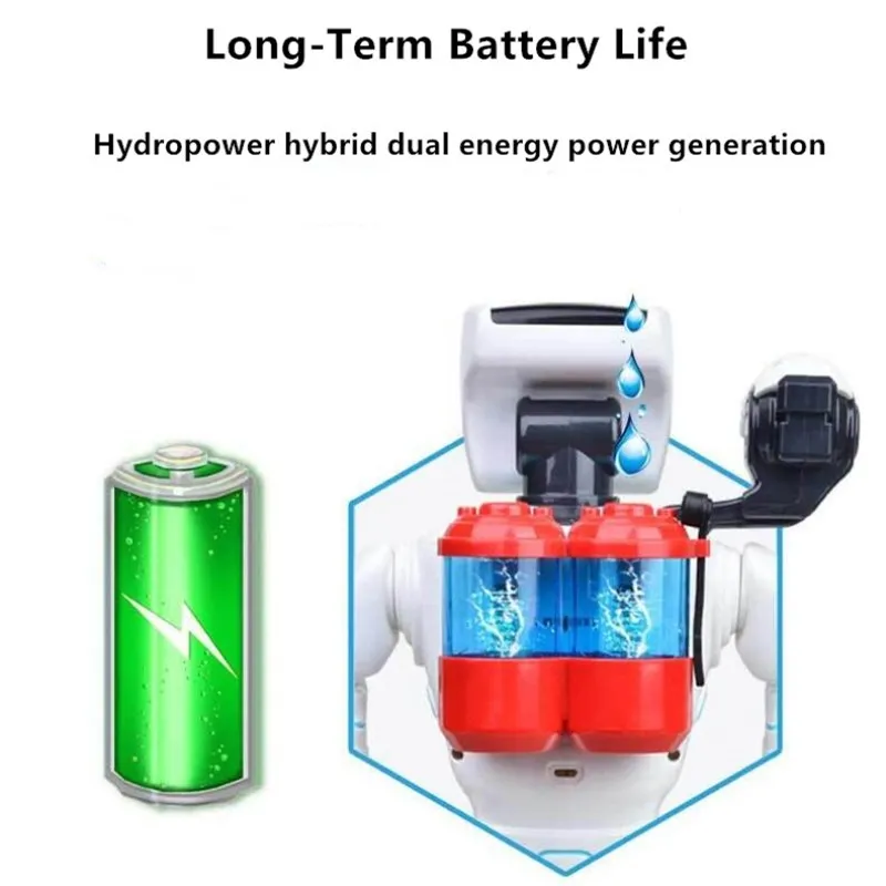 Hydropower Hybrid Power Intelligent RC Robot 30mins Singing And Dancing Popular Science Teaching Voice Dialogue Children's Toys