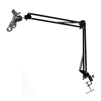 

NEW Adjustable Bed Tablet Stand Universal Rotating Desktop Table Holder Hands Free Cell Phone Bracket in bed Big size base clamp