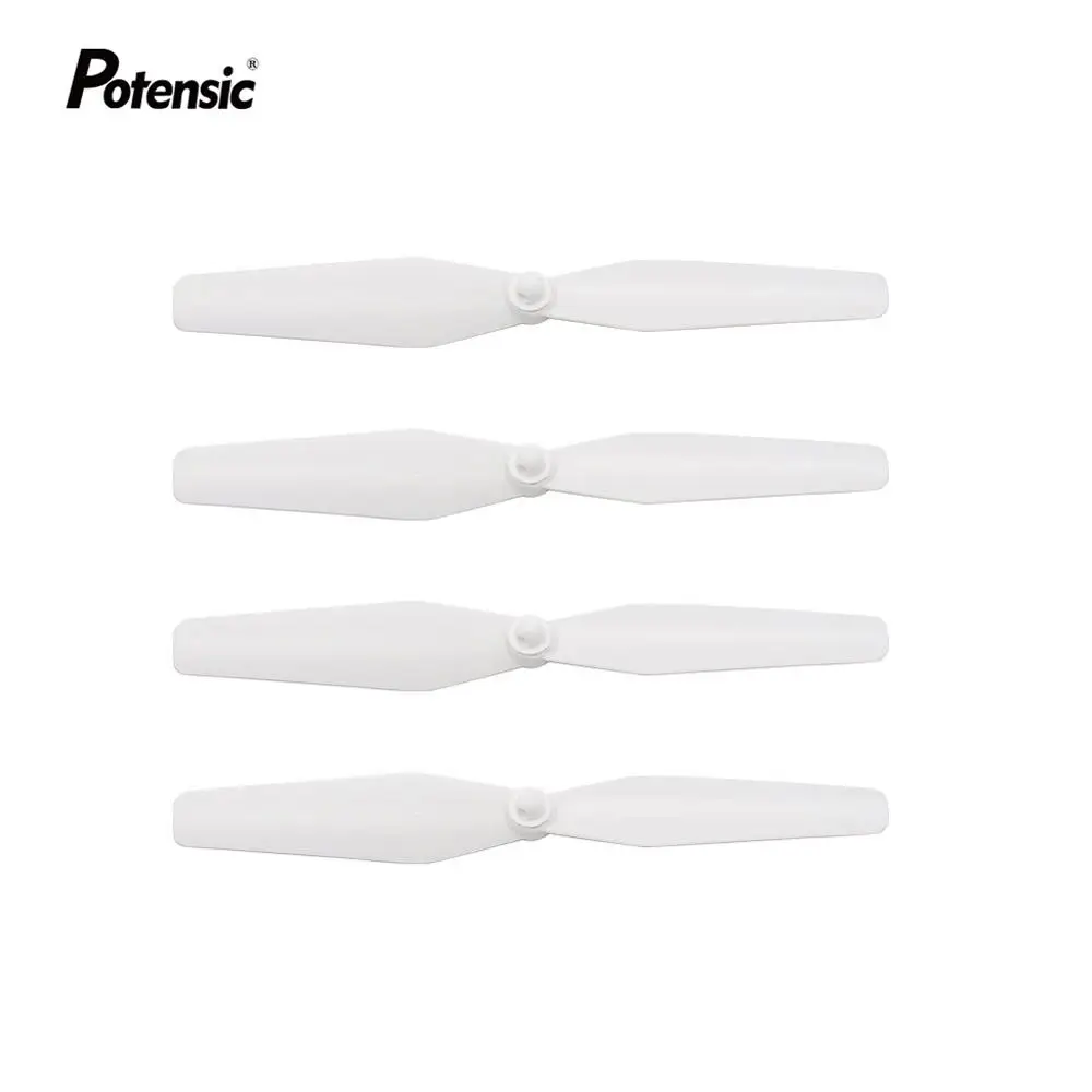 Potensic 4 шт. пропеллеры запасные части T18 T25 T35 D20 D50 D80 Квадрокоптер радиоуправляемый самолет Дрон основной пластиковый пропеллер лопасти