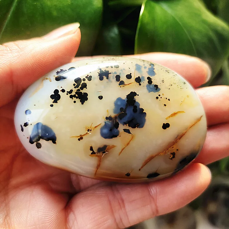 Natural water plant agate stonePalm stone plaything yoga exercise material Spiritual meditation feng shui heal | Дом и сад
