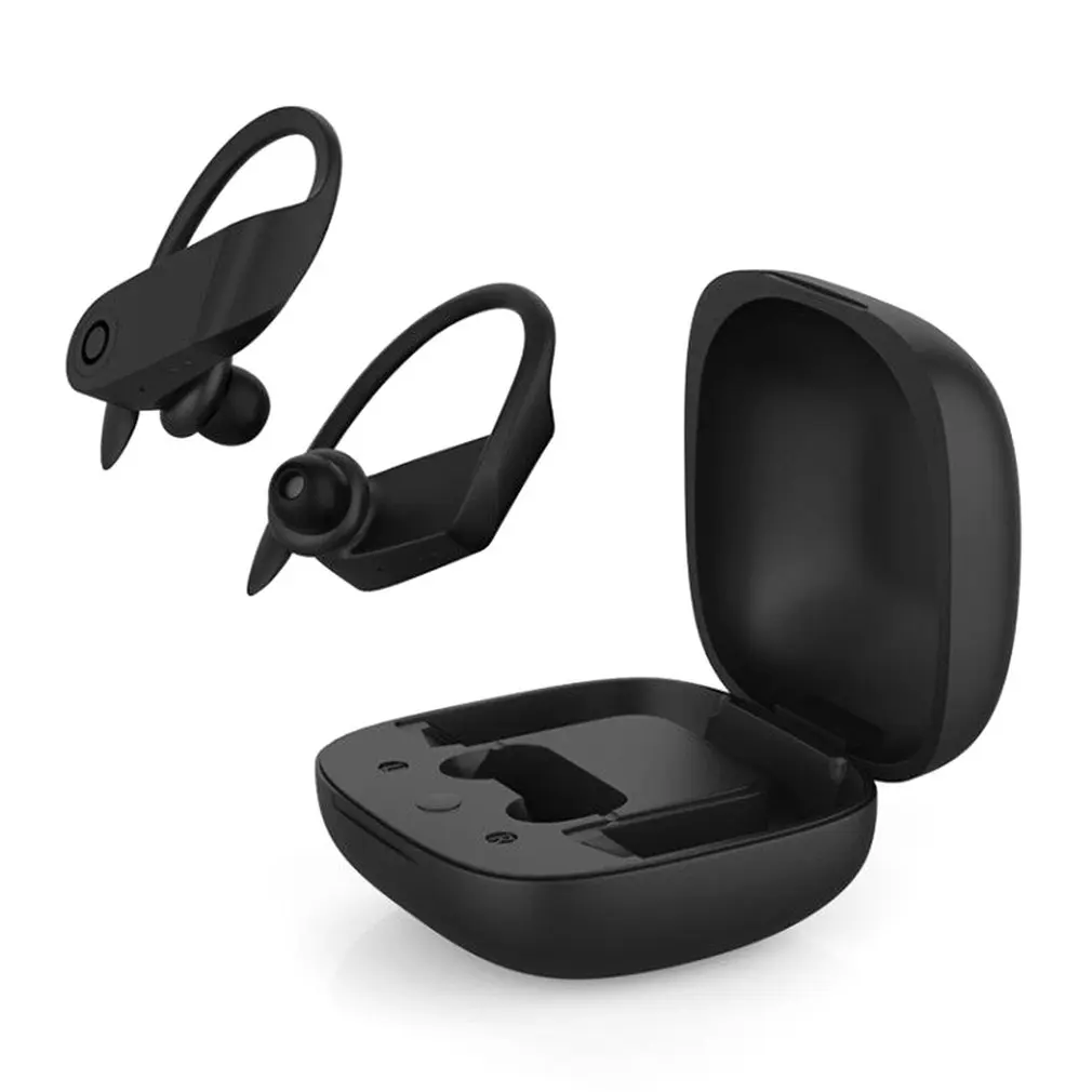 

B10 Headset Bluetooth 5.0 Sport Ear Hook Earphone with Wireless Charging Box Microphone True Wireless Headphone For Phones