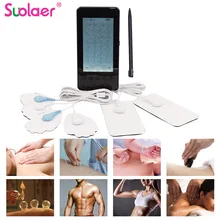 2 канала 28 режимов перезарядки электрический стимулятор тела мышечная терапия массажер электронный импульсный массаж с 6 шт электродов