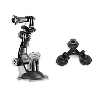 

2 Set Accessories: 1 Set Sports Suction Mount Tripod + GoPro Hero HD Hero 2 Hero 3 + Hero 4 Black & 1 Set Car Triple-Suction Cup