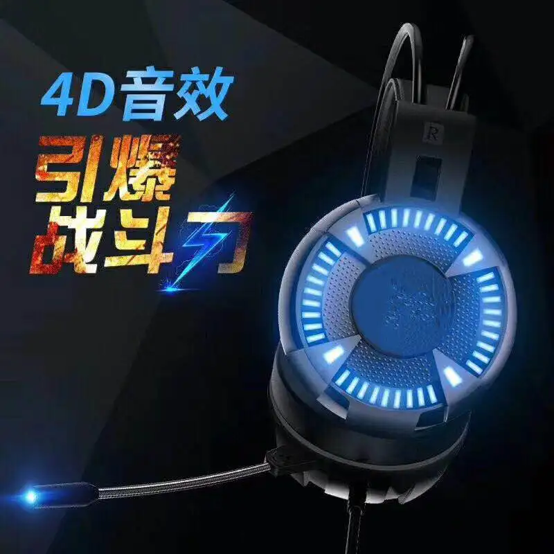 K2000 K1000 Gaming Headsets Big Headphones with Light Mic Stereo Earphones Deep Bass for PC Computer Gamer Laptop PS4 New X BOX