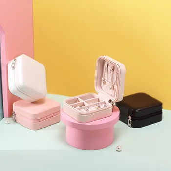 

Portable jewelry box Ear-stud global travel jewelry bag small ring ear-stud jewelry box