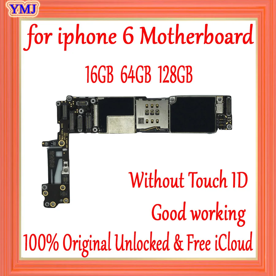 100% оригинальная разблокированная материнская плата для iphone 6 4 7 дюйма 16 Гб/64 Гб/128