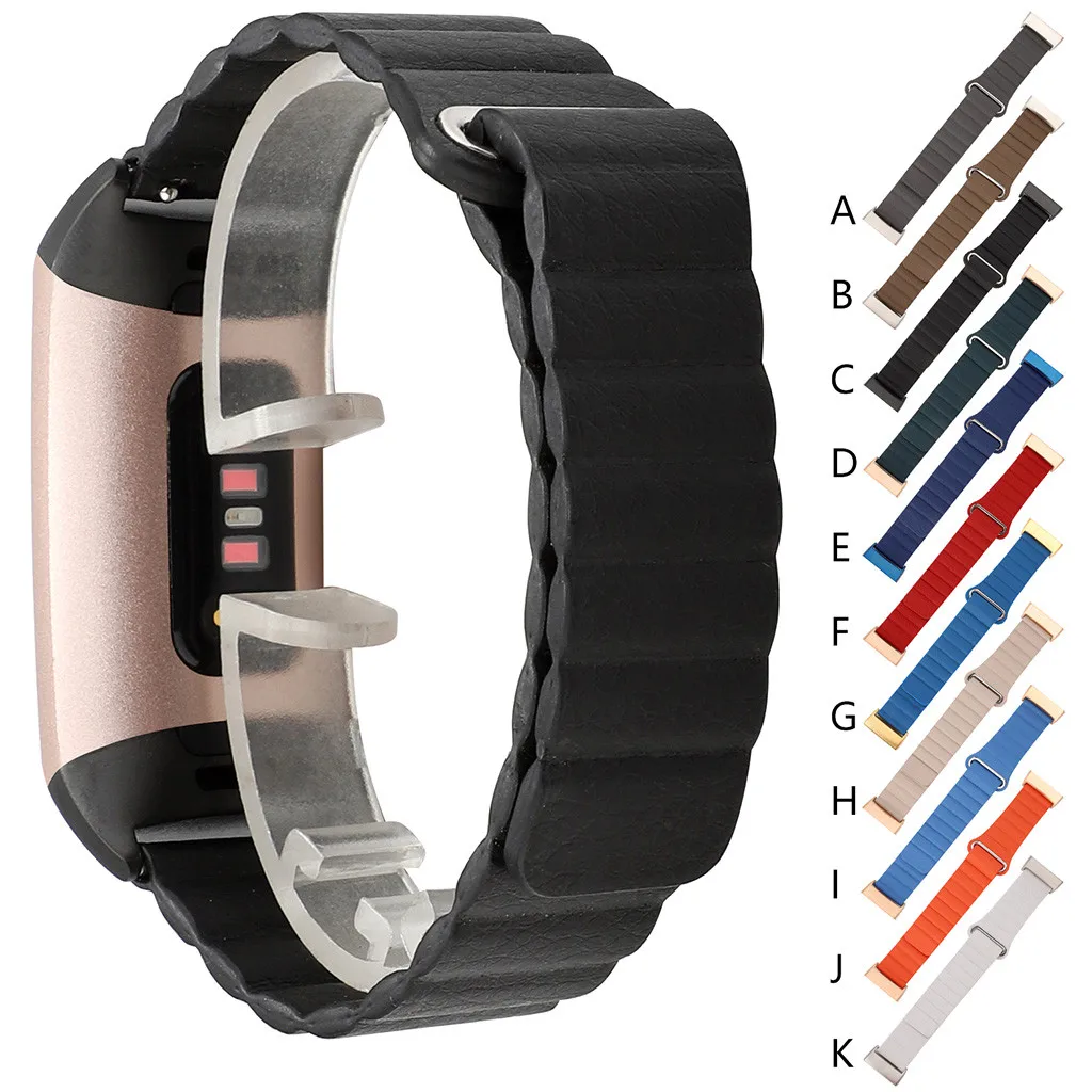 Для Fitbit charge 3 Смарт-часы Уникальный кожаный ремешок в форме гусеницы Классический премиум-Браслет фитнес наружное украшение