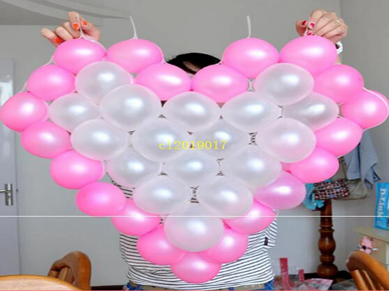 heart-shaped Shape Mesh Party Balloons Grids Wedding Birthday Background Wall Decoration.. | Дом и сад