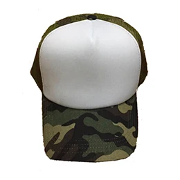 Camouflage 10 шт. цветная Кепка из полиэфирной сетки, простая бейсболка, бейсболка s для сублимационной печати, регулируемый задний ремешок, подарки DIY - Цвет: Camouflage