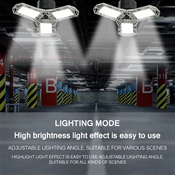 

Deformation UFO Led Light 60w UVC Ultraviolet Sterilization Lamp Industrial Lighting Garage Light Industrial Lamp For Workshop