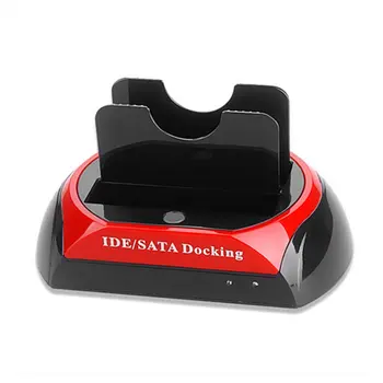 

2.5 " 3.5" IDE SATA USB 2.0 Dock HUB Dual HDD Hard Drive Disk Docking Station Base Support Hard Disk DRIVE EU US UK AU Plug
