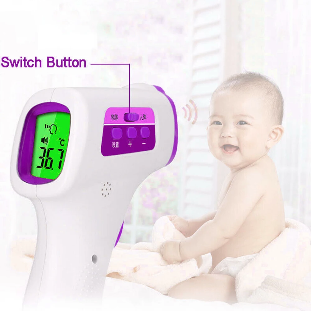 

Medical Infrared Thermometer Forehead Baby Portable Non-contact child Handheld Body/Object Temperature Measure IR Device
