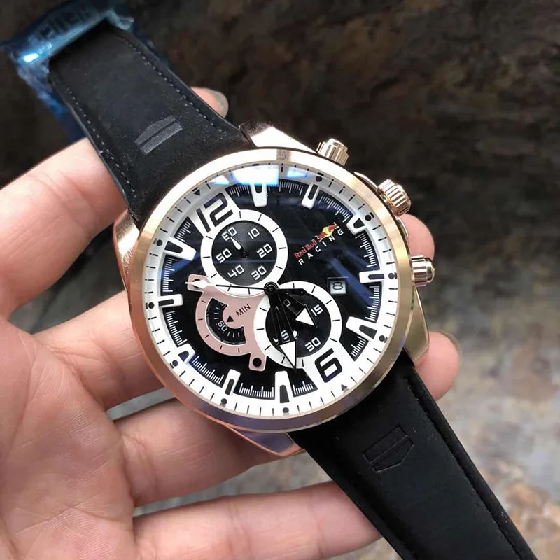 

Hot Selling High Quality Six-pin Multi-functional Quartz Watch Men Genuine Leather Watch