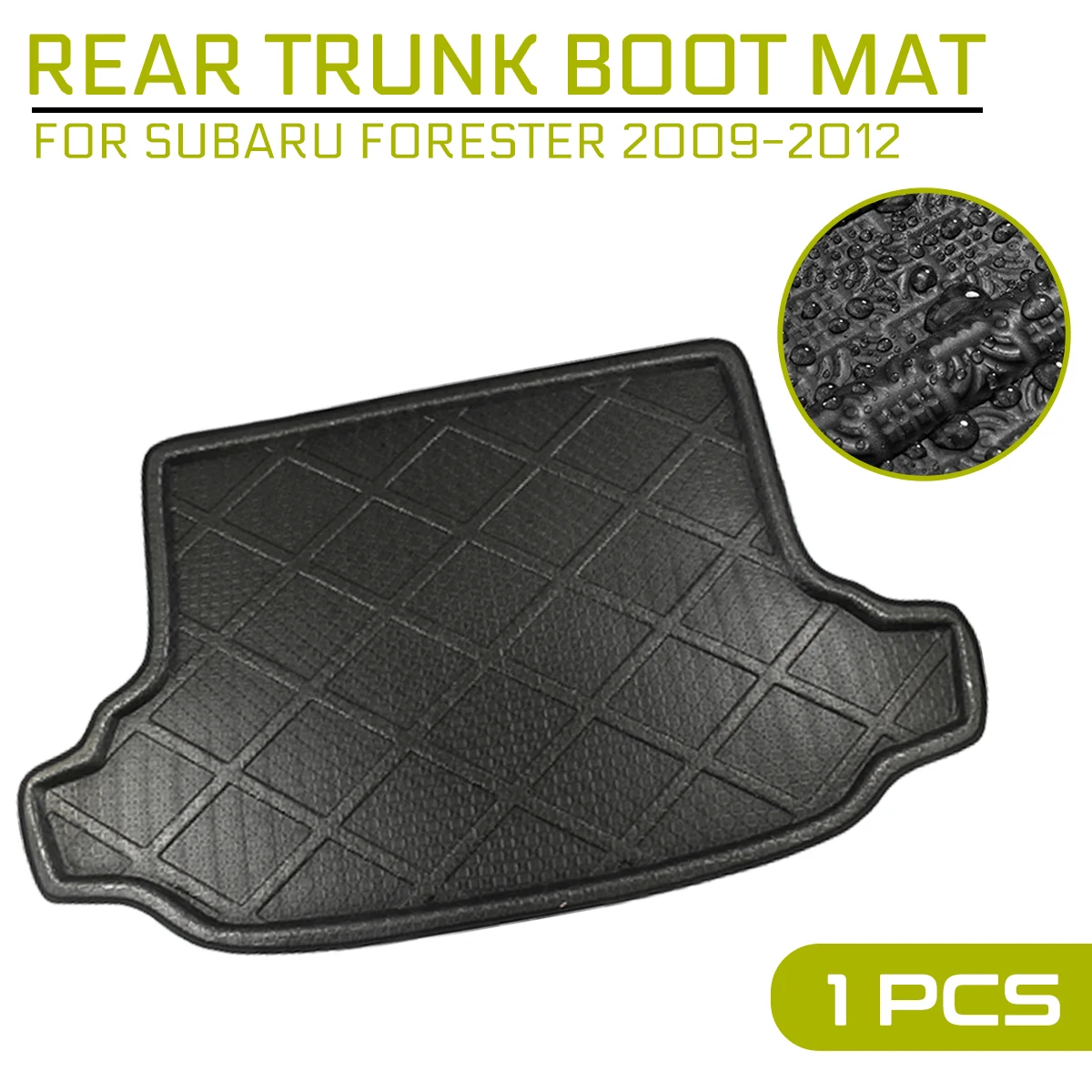 For Subaru Forester 2009 2010 2011 2012 Car Floor Mat Carpet Rear Trunk