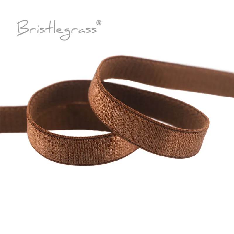 BRISTLEGRASS 2 5 10 50 100 Yard 3/8" 10 mm glänzender BH-Träger Gummiband Spandex Satinband Nylon Schulterband Dessous Nähbesatz – Detail 34