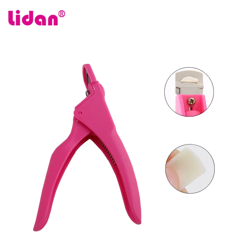 U-shaped False Nail Art Clipper Tips Cutter Stainless Steel Head Plastic Handle Scissors Care Manicure Tool | Красота и здоровье
