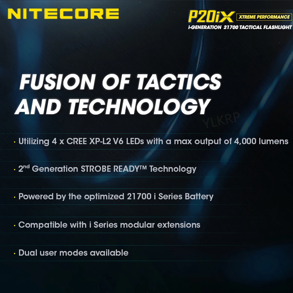 Nitecore P20iX linterna táctica, 4000 lúmenes