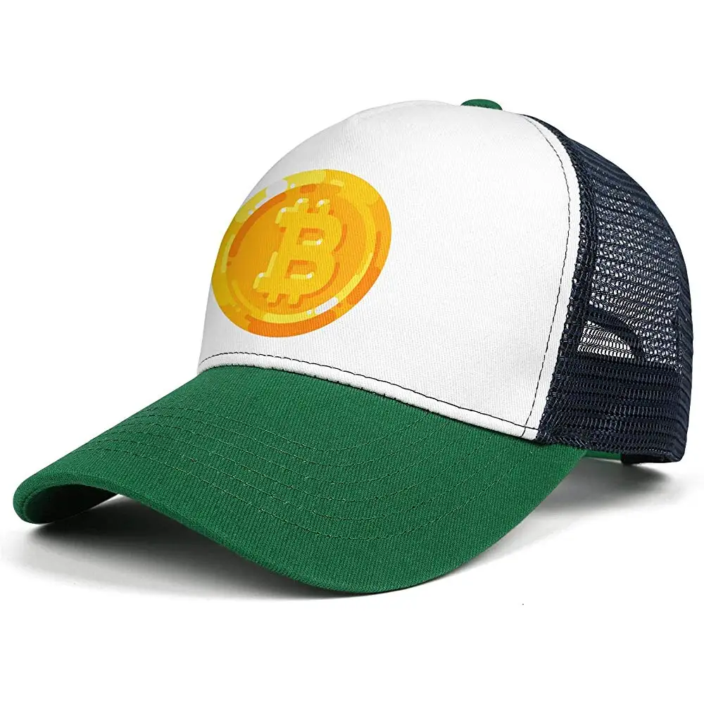 Мужская бейсбольная Кепка Биткоин в стиле ретро, регулируемая сетчатая Кепка, плоская кепка
