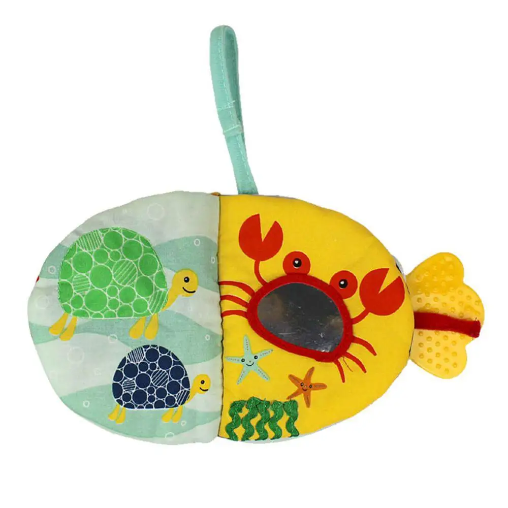  Kuulee Lovely Early Teaching Cloth Book Unisex Multi color Goldfish Shape Cloth Book Learning and E - 4000086642913