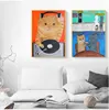 Cartoon Cat Posters And Prints Canvas Oil Painting Wall Art Pictures For Living Room Kid's Bedroom Nursery Cuadros Home Decor ► Photo 2/6