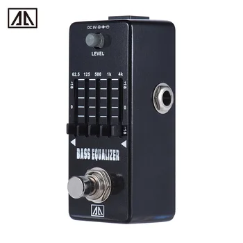 

AROMA AEB-5 5-Band Graphic EQ Bass Guitar Equalizer Effect Pedal Aluminum Alloy Body True Bypass