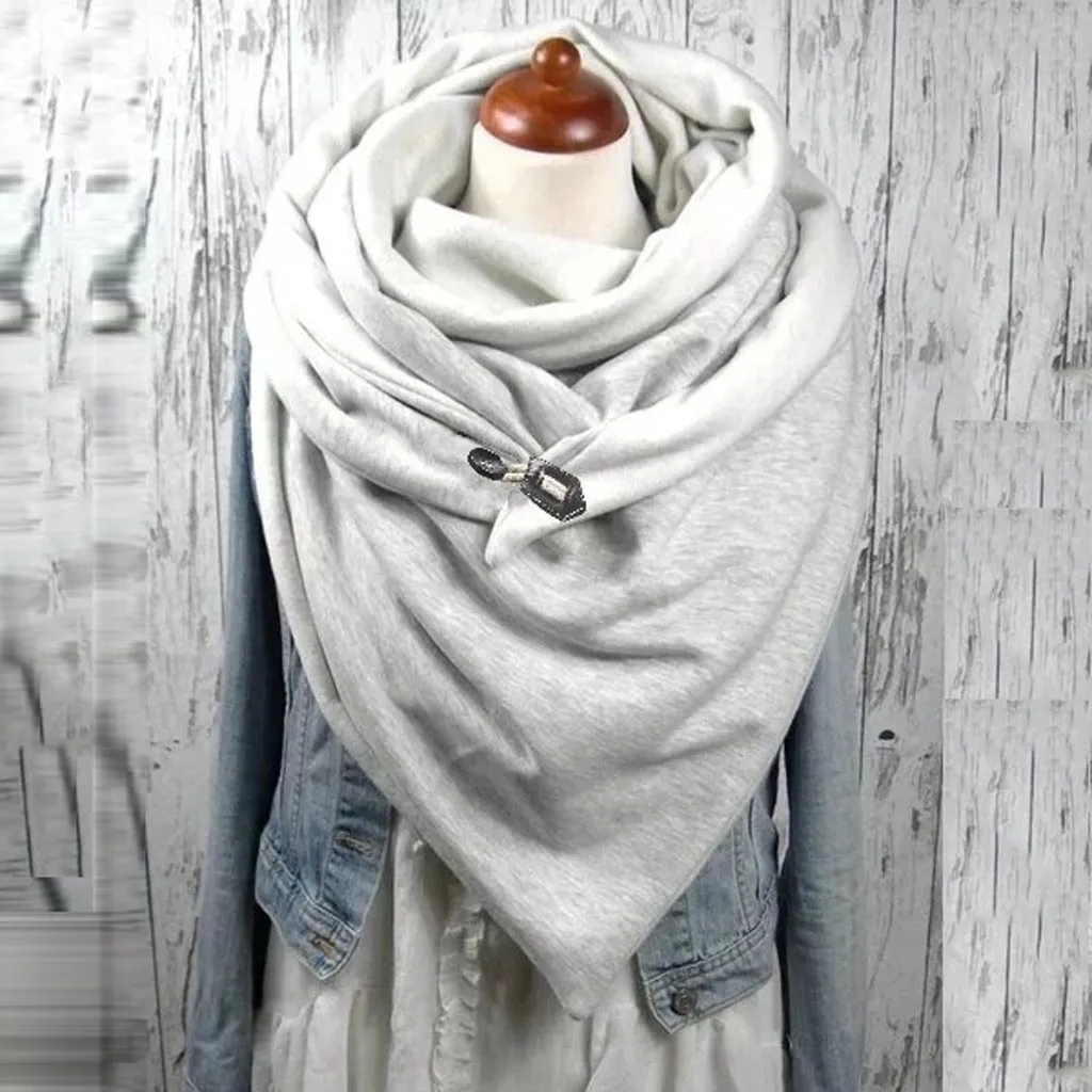 winter scarf for women foulard soild dot 3D button design echarpe femme  hiver soft warm sjaal female snood scarves and shawls - AliExpress