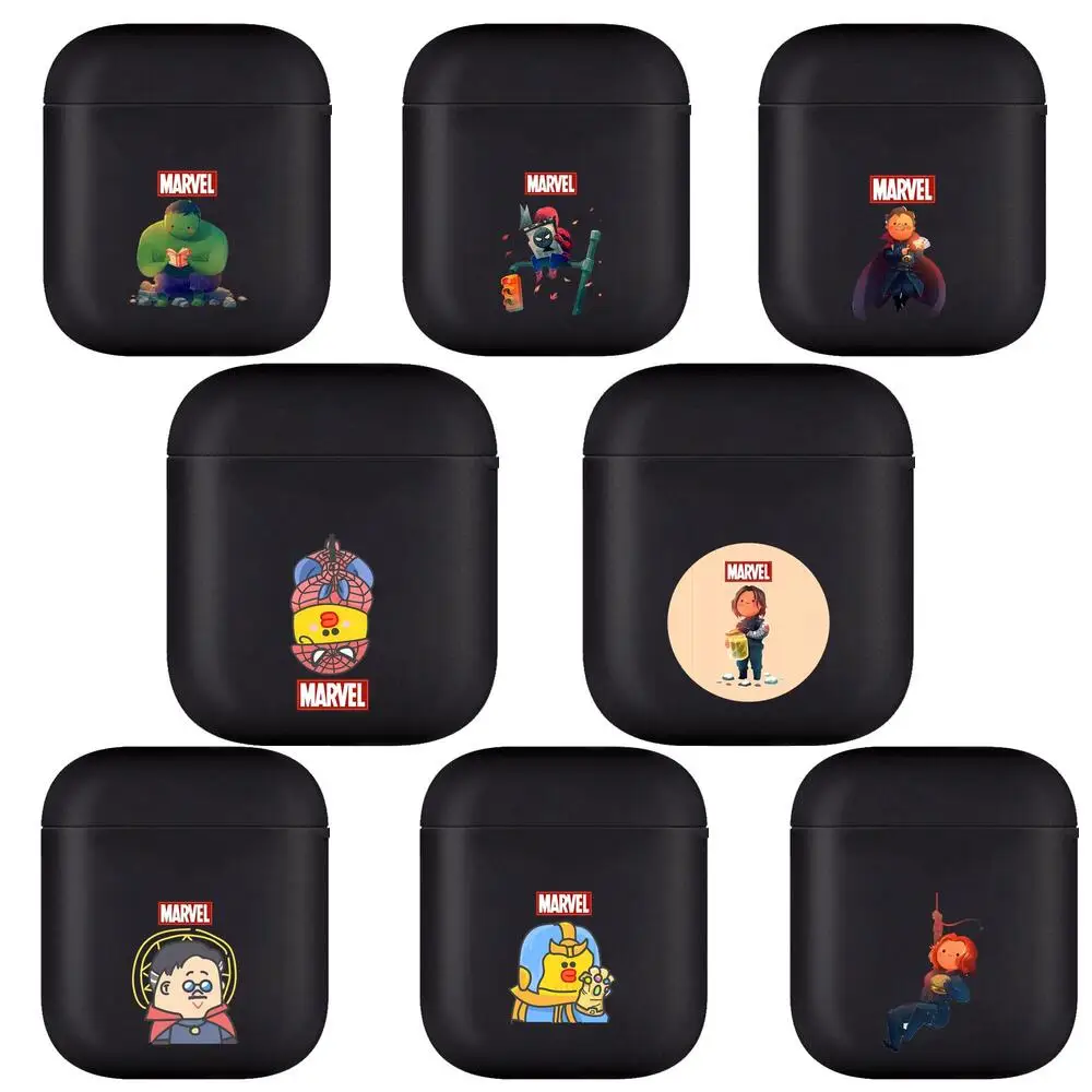 

Avengers Marvel Cartoon Soft Silicone Cases For Apple Airpods 1/2 Protective Bluetooth Wireless Earphone Cover For Apple Air Pod