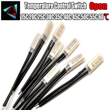 

KSD9700 250V 5A 15~60 Degree Bimetal Disc Temperature Switch Normally Open Ceramic Thermal Protector