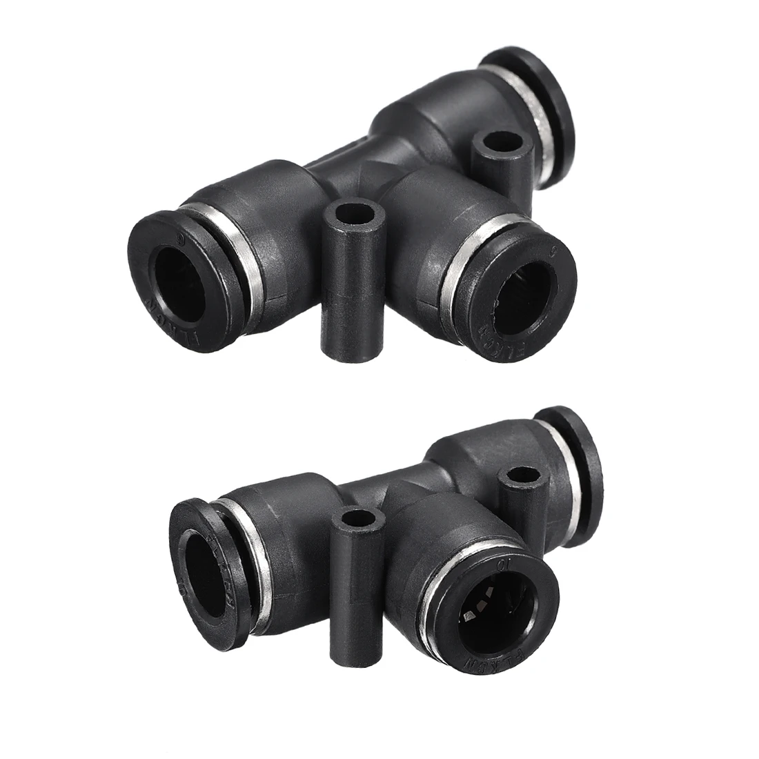 

uxcell 5pcs Push To Connect Fittings T Type Tube Connect Push Fit Fittings Push Lock Have Flexibility Abrasion Resistance