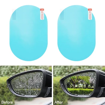 

2Pcs Anti Fog Window Clear Rainproof Rear View Mirror Protective Soft Film Auto Accessories Car Rearview Mirror Protective Film