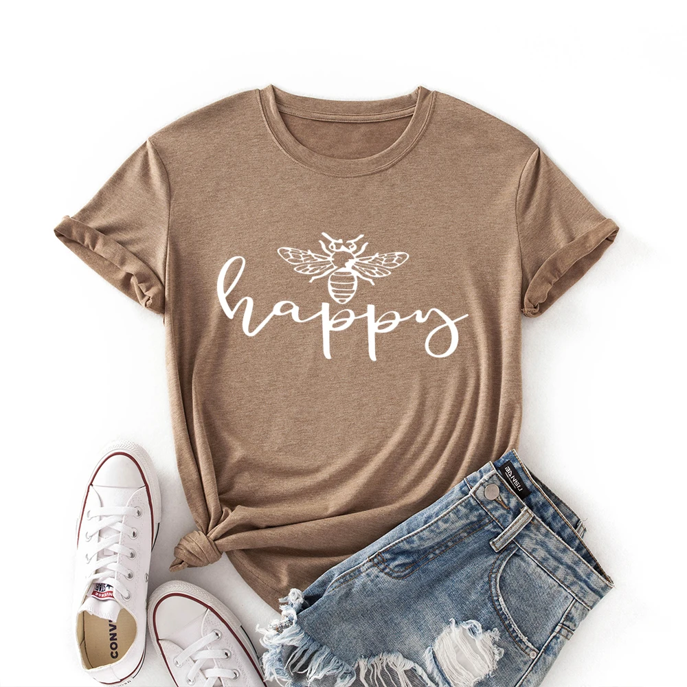 Bee Happy Summer T-Shirt For Women