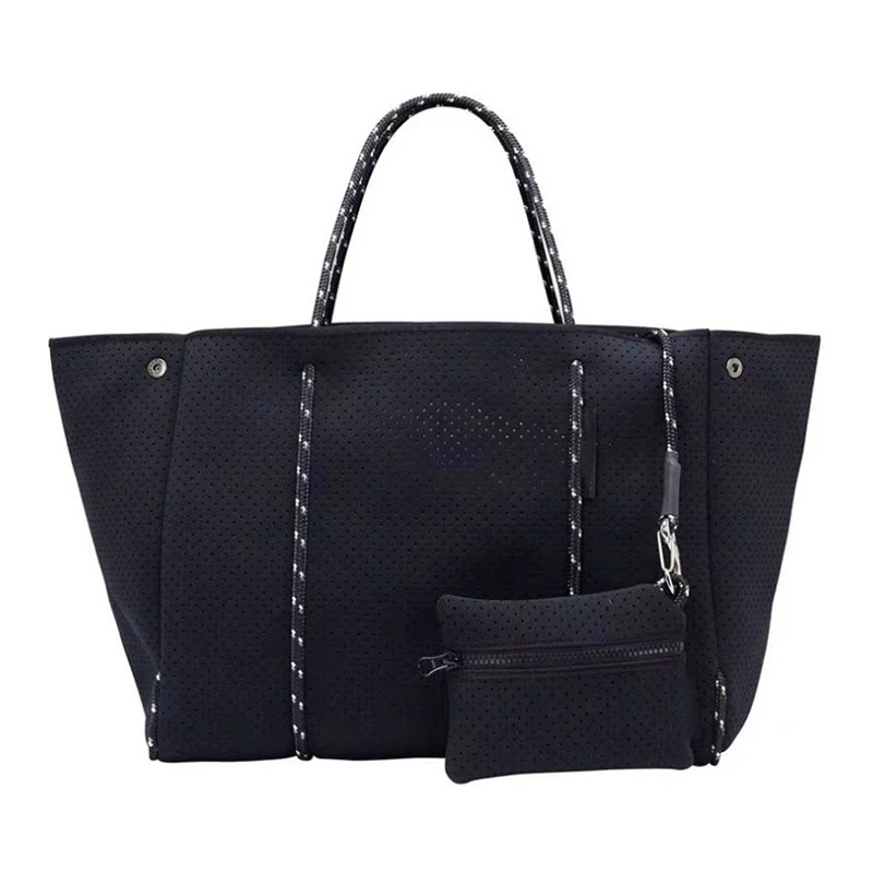 ABZC-женская сумка через плечо, большая сумка для покупок, неопреновая сумка, светильник, женская сумка, пляжная сумка, Уличная Повседневная сумка для мам
