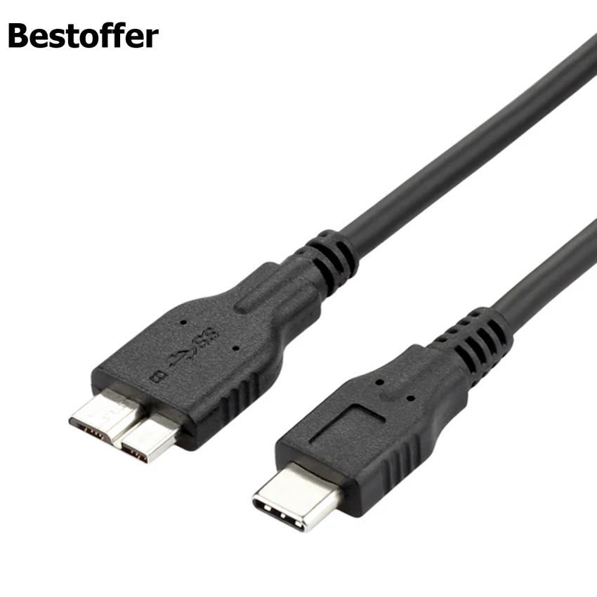 5 шт./лот USB C 3,1 к Micro B 3,0 кабель(Gen2/10 Гбит/с) внешний жесткий диск кабель для MacBook(Pro), Galaxy S5 Note 3