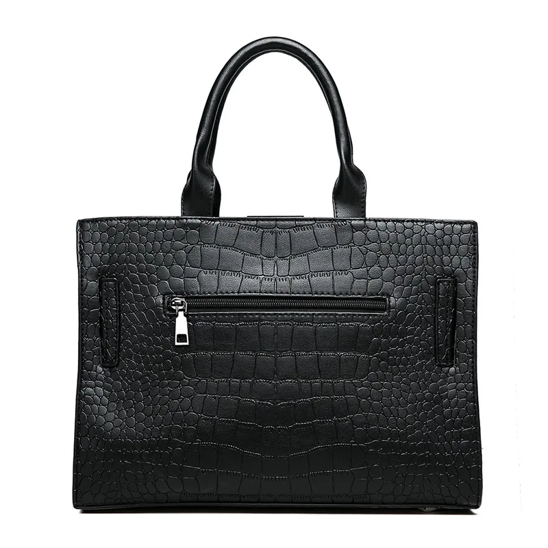 Роскошная женская сумка искусственная крокодиловая кожа узор женская сумка на плечо большая емкость роскошные сумки женские дизайнерские сумки