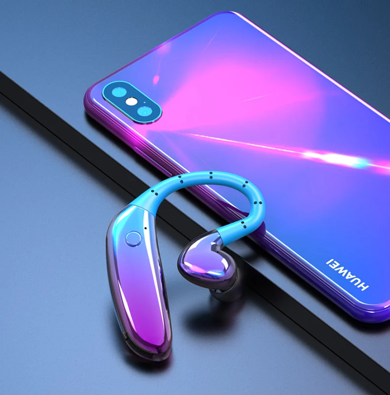 Bluetooth наушники с шумоподавлением, Бизнес Беспроводная bluetooth-гарнитура с микрофоном для водителей, спорт, громкая связь, Беспроводная для iPhone