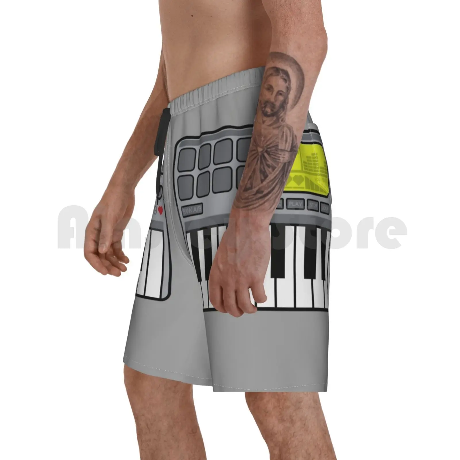 Пляжные шорты синхронизированный Midi-контроллер-Ретро серый Akai Mpc образцы