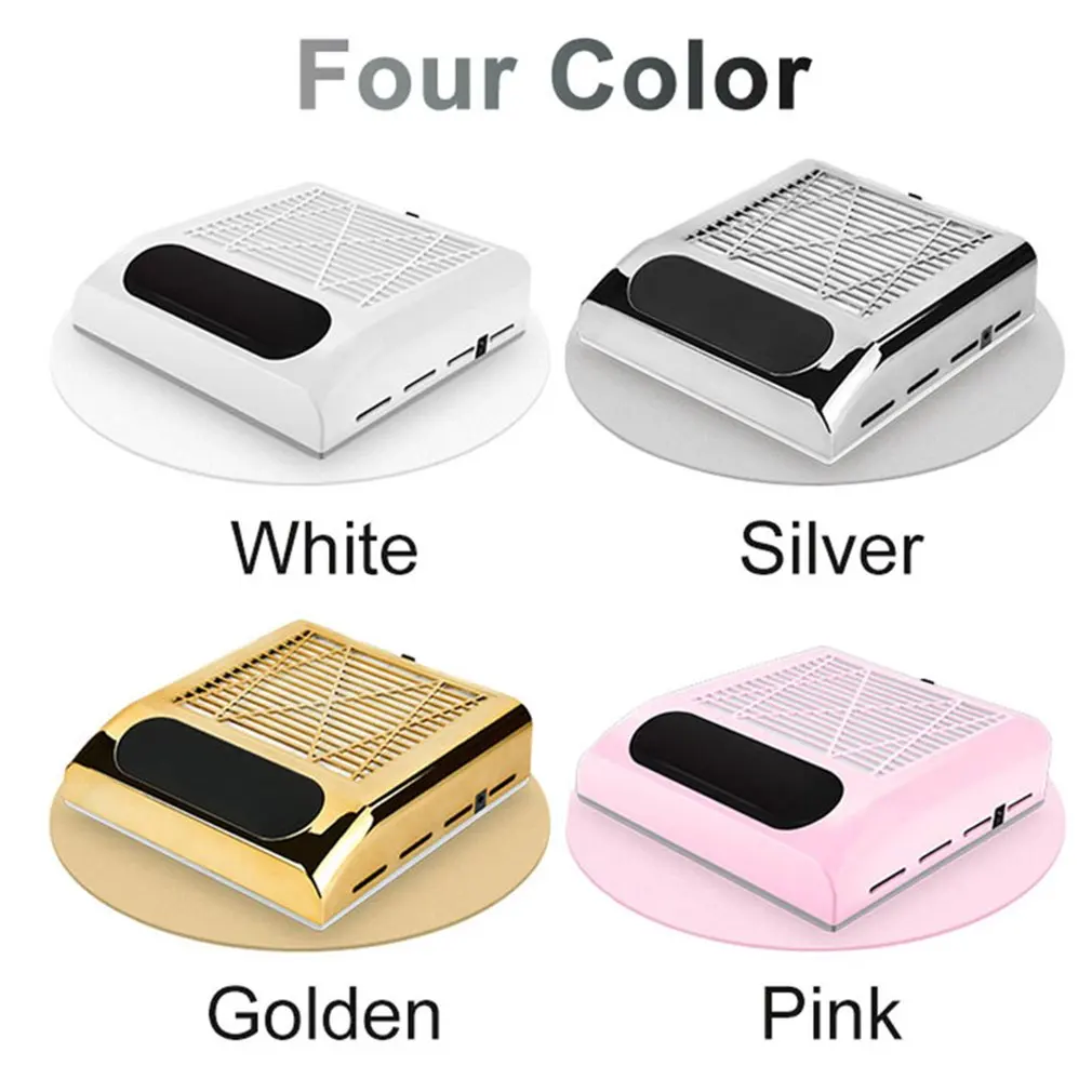 

80W Nail Dust Suction Dust Collector Fan Vacuum Cleaner Manicure Machine Tools Strong Power Nail Fan Art Manicure Salon Tools