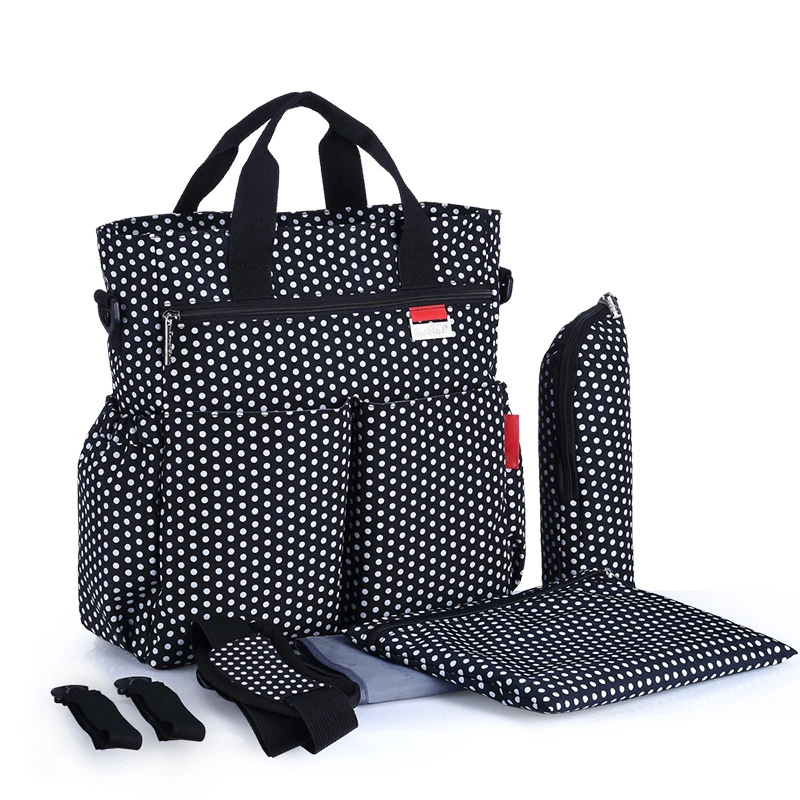 Детская коляска сумка для ухода за ребенком подгузник рюкзак для беременных bolsa мягкий подгузник сумка большая сумка для кормления рюкзак для путешествий дизайнерский - Цвет: elegant black
