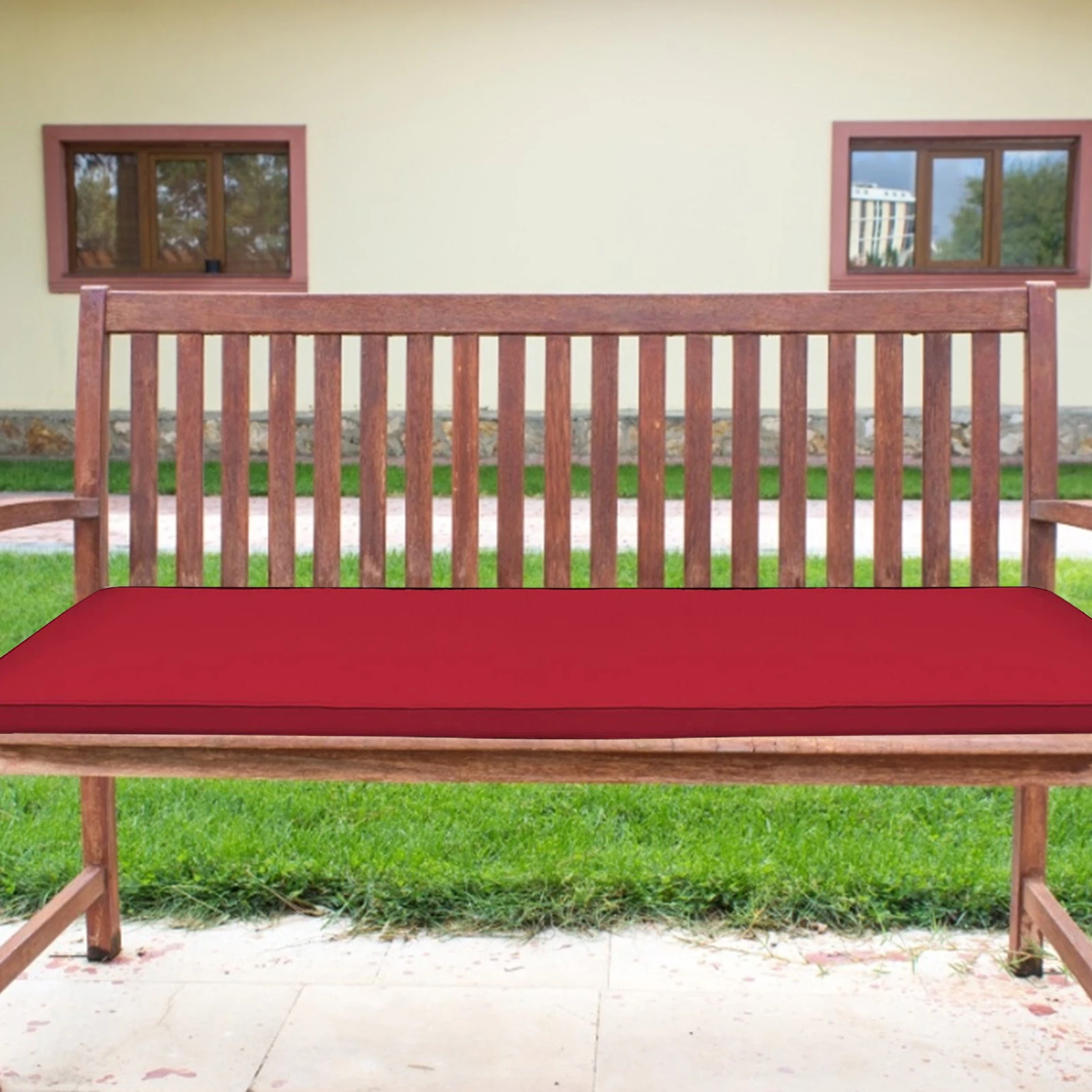 Cojín suave para banco jardín, cojín para silla de interior y exterior, tapizado, para terraza, 2 -