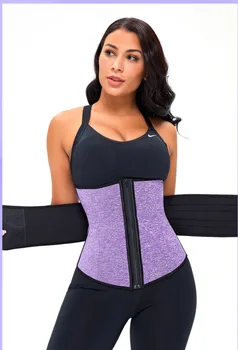

Women Waist Trainer Corsets Fitness Trimmer Belt Slimming Body Shaper For Weight Loss Sauna Sweat Girdle Workout Fat Burner