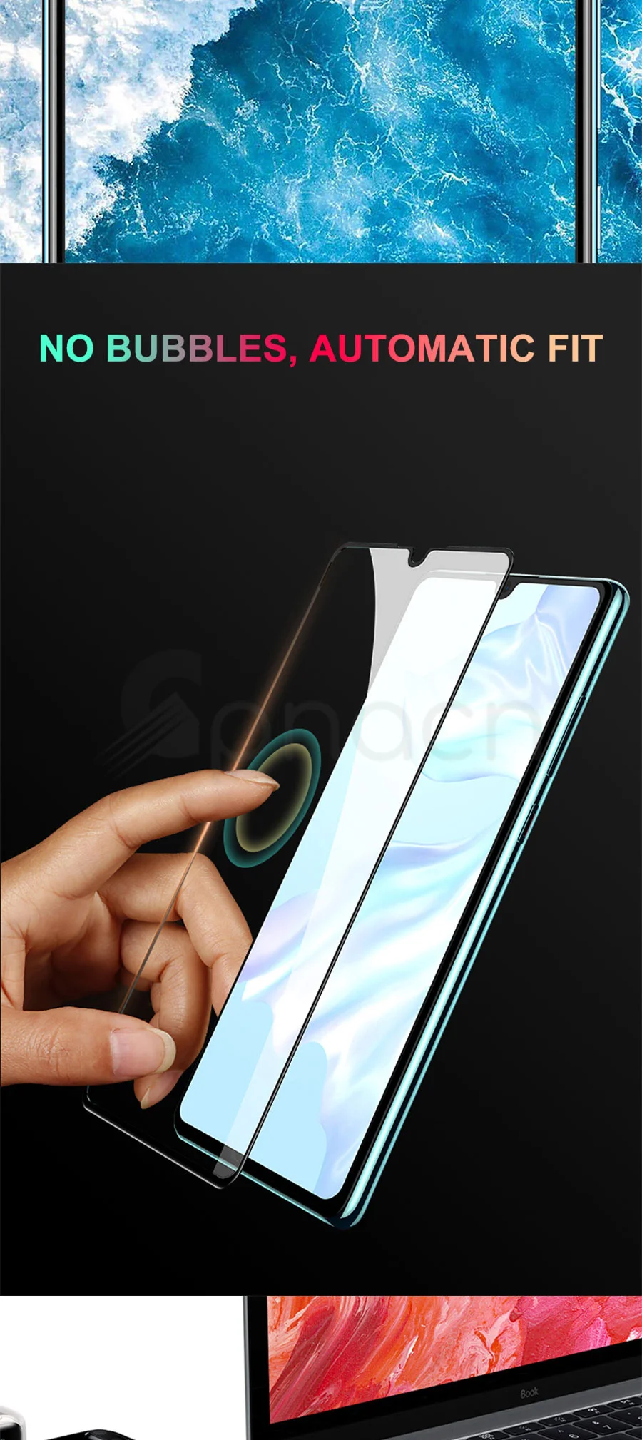 9D Tempered Glass For Huawei Y5 Lite Y7 Y9 Prime 2018 2019 Screen Protector Y5P Y7A Y7P Y7S Y8P Y8S Y9A Y9S Y6P Y6S Glass Film mobile protector