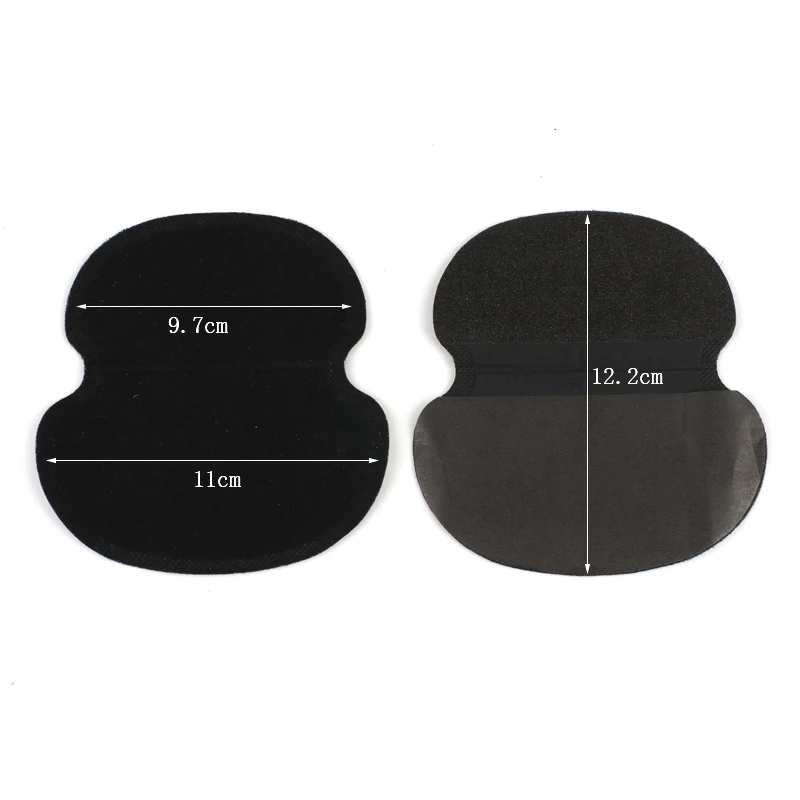 20Pcs (10Pairs) Disposable Sweat Pads Summer Armpits Stickers Gasket Black Cotton Underarm Anti Sweat Absorbing Shield Guard underarm sweat pads